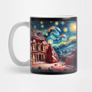 Petra Jordan Starry Night - Beautiful Iconic Places Mug